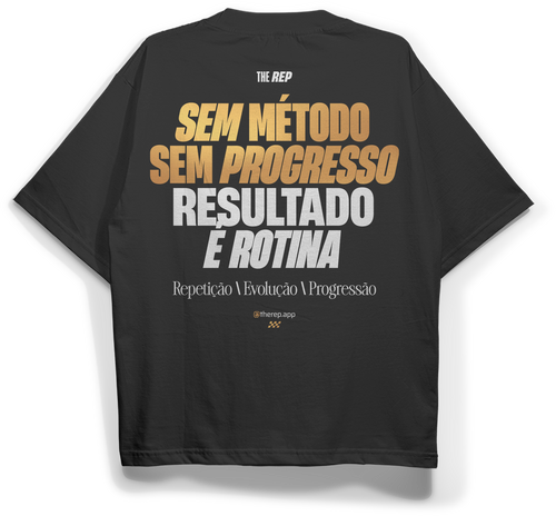 Camiseta Oversized "R.E.P" Unissex Preta
