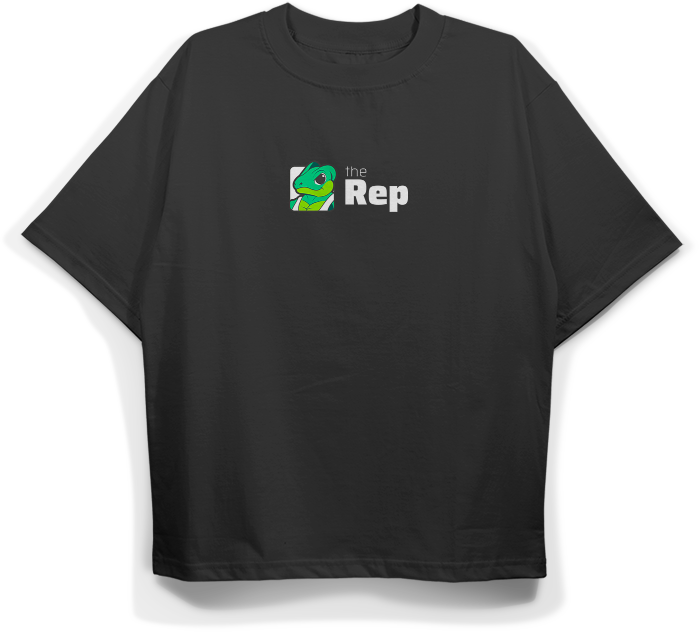 Camiseta Oversized "Mascote" Unissex Preta