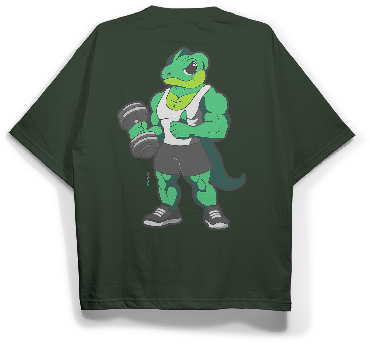 Camiseta Oversized "Mascote" Unissex Verde